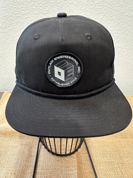 OUTLAW LOGO BLACK PATCH GOLF HAT